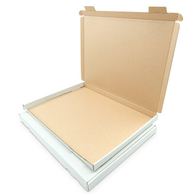 Boîte carton extra-plate 35 x 25 x 2 cm A4 expédition, blanc - GB 2
