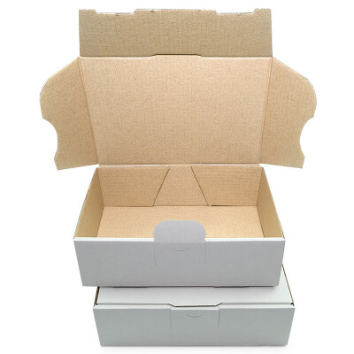 Boîte carton plate 16 x 11 x 5 cm A6 expédition, blanc - MB 1