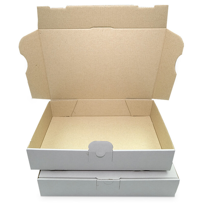 Lot De 500 Cartons D'expédition Pliables Blancs 24x16x4,5 Cm - Format A5, Idéal Pour Envois Postaux, Petits Objets, Documents