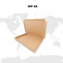 Boîte carton plate 35 x 25 x 3 cm A4 expédition, brun - WP XS