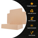 Boîte carton plate 36 x 29,5 x 8,5 cm, WP M brun