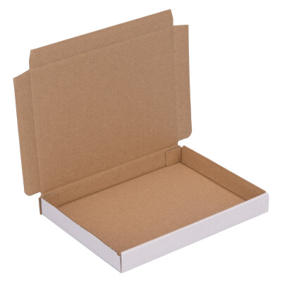 Boîte postale carton extra-plate 16,5 x 12,5 x 2 cm A6 expédition, blanc - GB 0