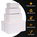 Carton simple cannelure 30 x 21,5 x 14 cm A4 envoi postal & stockage, blanc - KK 30
