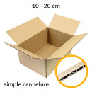 Caisse carton simple cannelure | à partir de 10 cm...