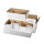Caisse carton simple cannelure 29,5 x 19,5 x 9 cm expédition, blanc