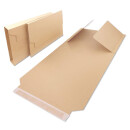 Emballage livre 31 x 25 x 2 à 7 cm étui dexpédition fermeture adhésive, brun - BV 4