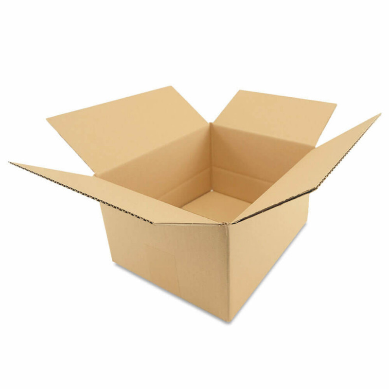50 Cartons Simple Cannelure 25x20x14 Cm - KK 26 - Emballage Marron Résistant